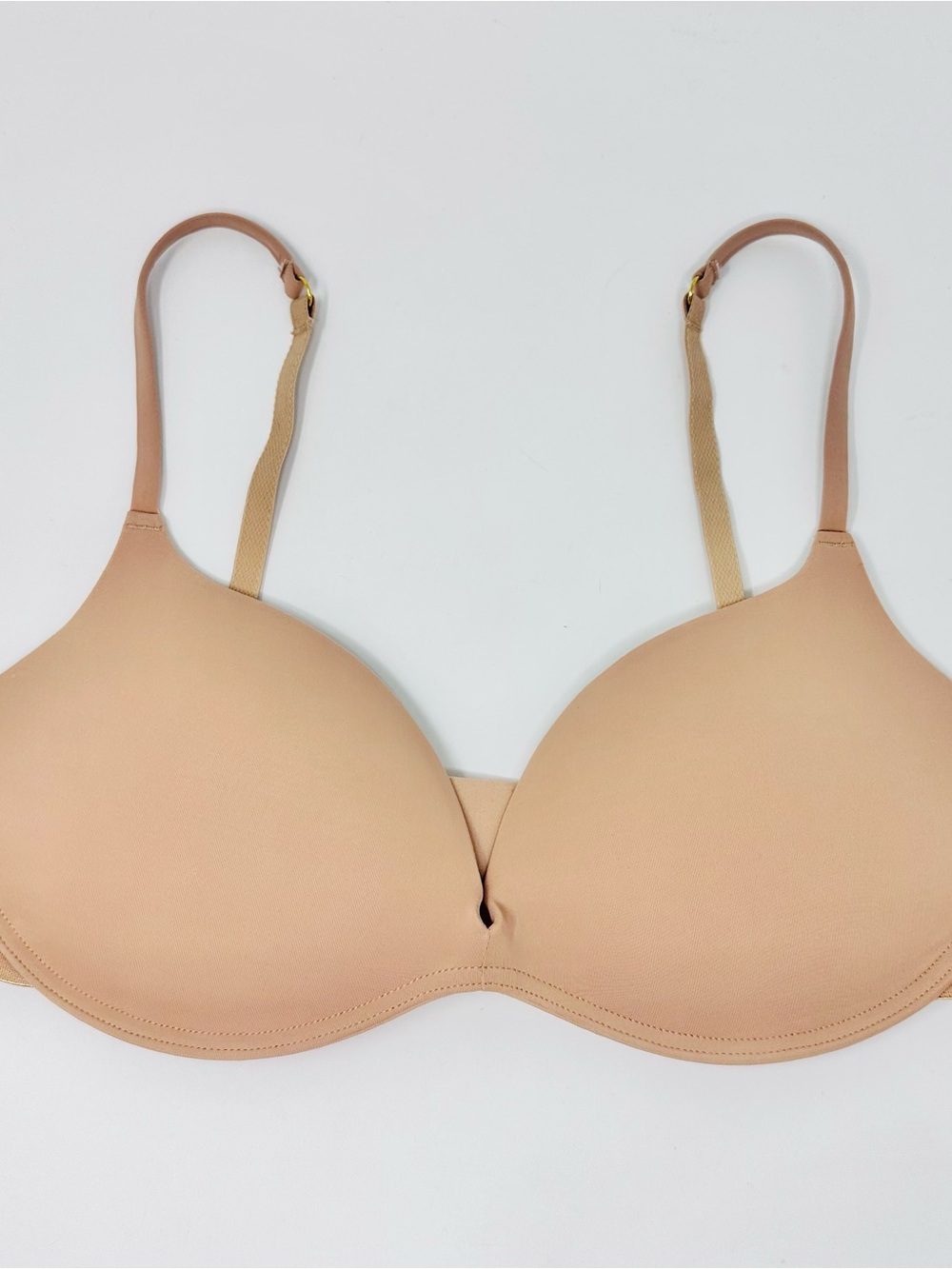 Pepper Wireless Nude T-Shirt Bra Size 38B Padded Everyday Comfort Seamless - Picture 2 of 8